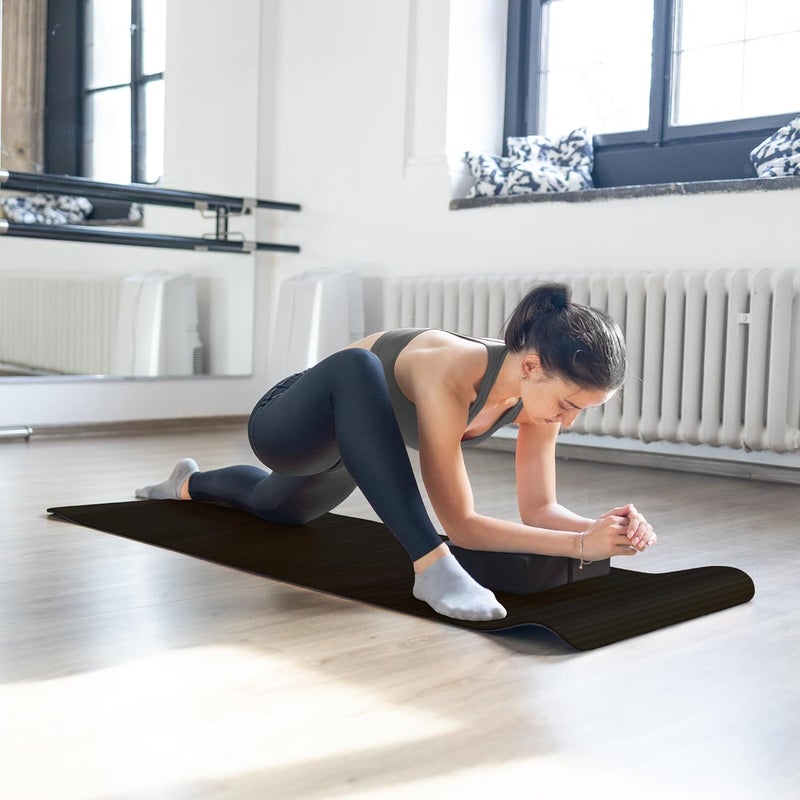 BalanceFrom 7-Piece Yoga Set with 71x24x0.5 Inches Extra Thick Mat and Carrying Sling – Includes 2 Blocks, Stretch Strap, 2 Towels, and Knee Pad for Home, Studio, and Gym Workouts - Image 5