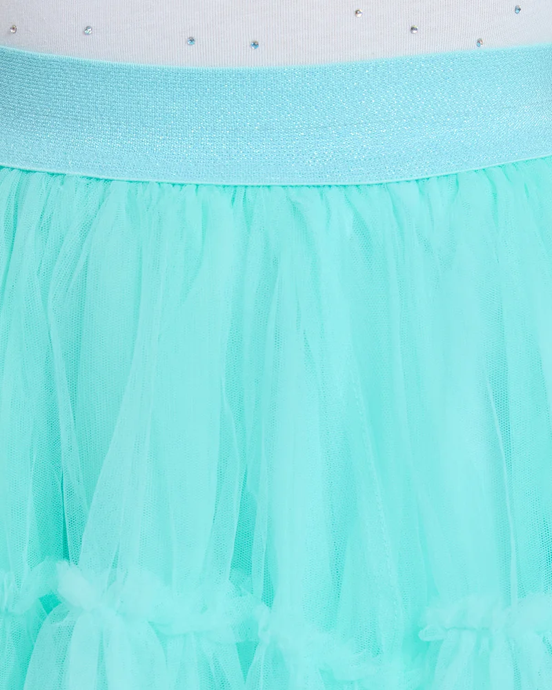 Ovs Beach Glass Mesh Skirt For Girls