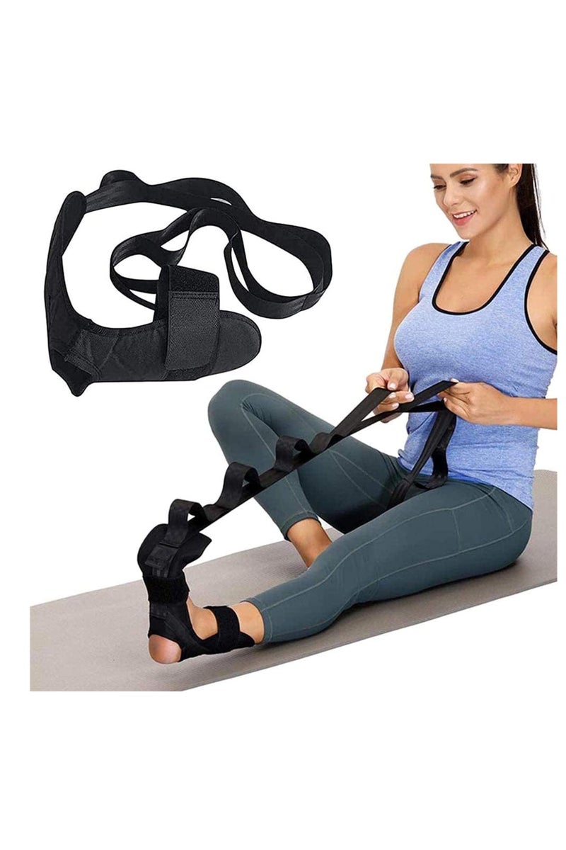  CityRiya-Long حزام تمديد الساق ، حزام تمديد القدم اليوغا مع حلقات متعددة - حزام العجل القابل للتعديل لالتهاب العجل ، التهاب الأوتار الآخيلية ، الحبل ، العلاج البدني ، اليوغا ، البيلاتس - Image 4