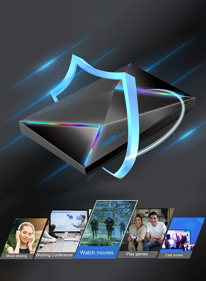 R69 Plus Android 14 4G/64G TV Box Ultra HD 8K Allwinner H728 Octa Core Support Voice Control TV Box WIFI 6 Set Top Box  - Image 4