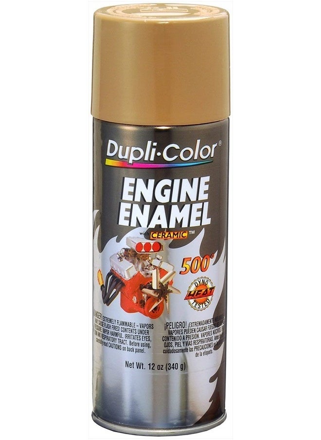 Dupli-Color - DE1638 Engine Enamel Spray Paint with Ceramic - Cummins Beige - 12 oz Aerosol Can - Image 1