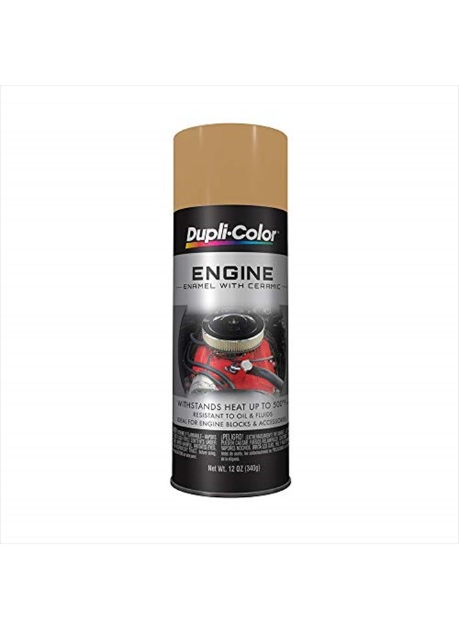 Dupli-Color - DE1638 Engine Enamel Spray Paint with Ceramic - Cummins Beige - 12 oz Aerosol Can - Image 1