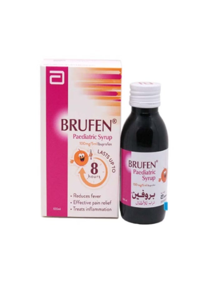 Brufen Paediatric Syrup 100 ml – Ibuprofen for Fever & Pain Relief  in Children - Image 2