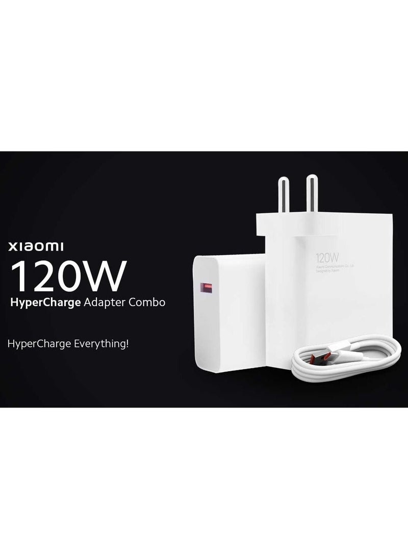 Generic - Xiaomi Fast Turbo Charger With 120W Quick Charge Type-C Data Cable For Xiaomi For Mi 11 Ultra 12 A3 MIX 4 Redmi Note 11 10 9S K40 K30 Pro - Image 1