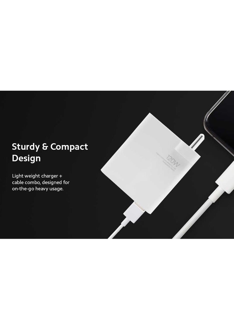 Generic - Xiaomi Fast Turbo Charger With 120W Quick Charge Type-C Data Cable For Xiaomi For Mi 11 Ultra 12 A3 MIX 4 Redmi Note 11 10 9S K40 K30 Pro - Image 1