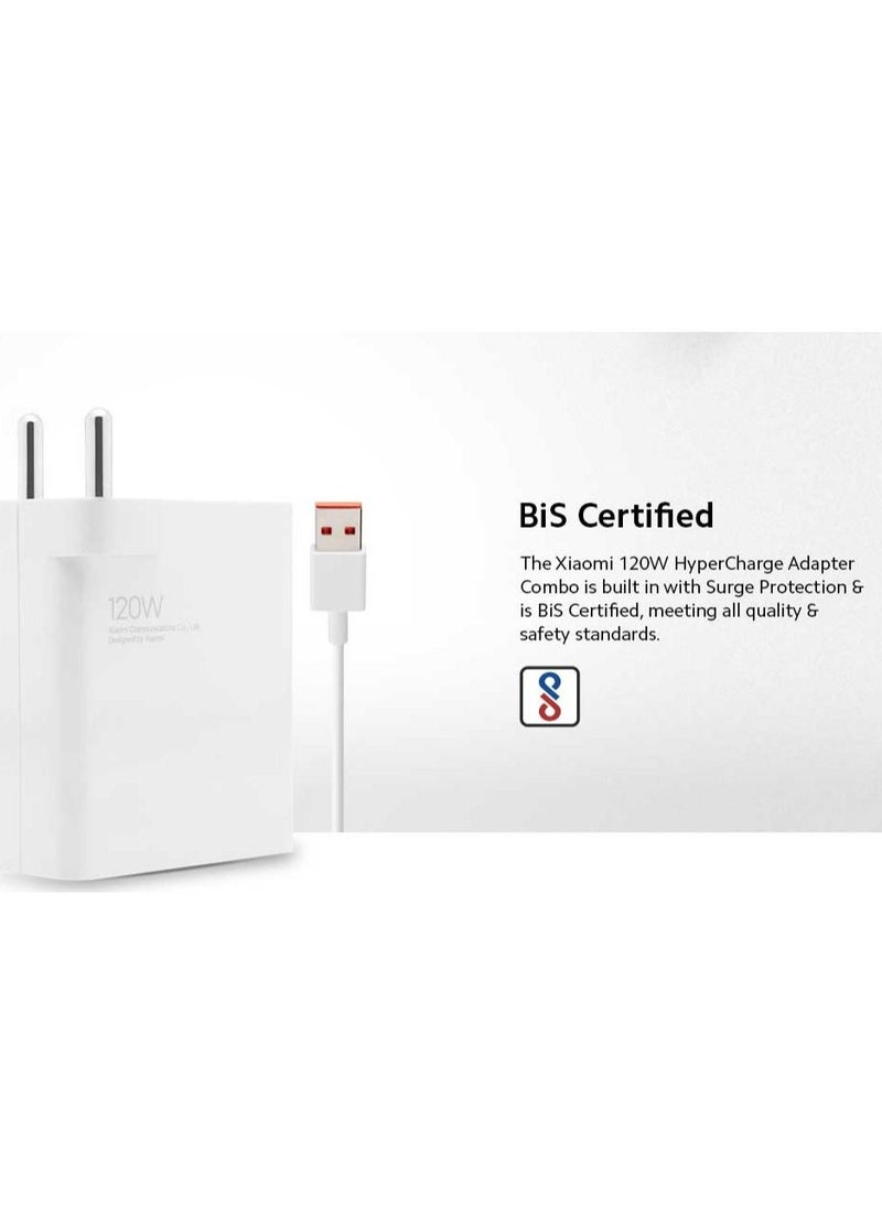 Generic - Xiaomi Fast Turbo Charger With 120W Quick Charge Type-C Data Cable For Xiaomi For Mi 11 Ultra 12 A3 MIX 4 Redmi Note 11 10 9S K40 K30 Pro - Image 1