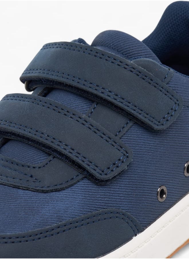 Boys Colourblock Sneakers With Hook And Loop Closure