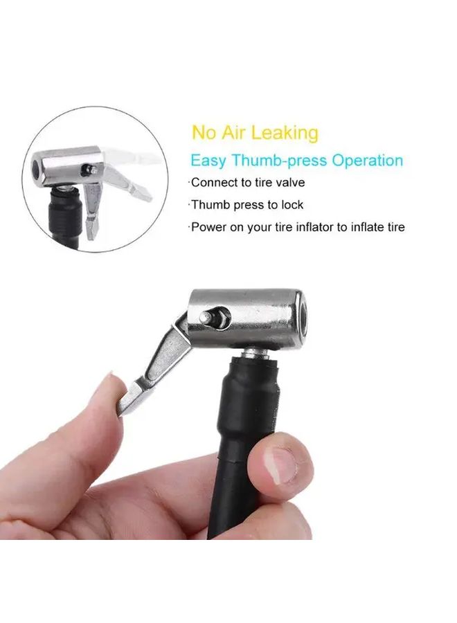 Universal Tire Inflator Kit With 60cm Extension Hose For Bike Motorcycle Car - Image 2