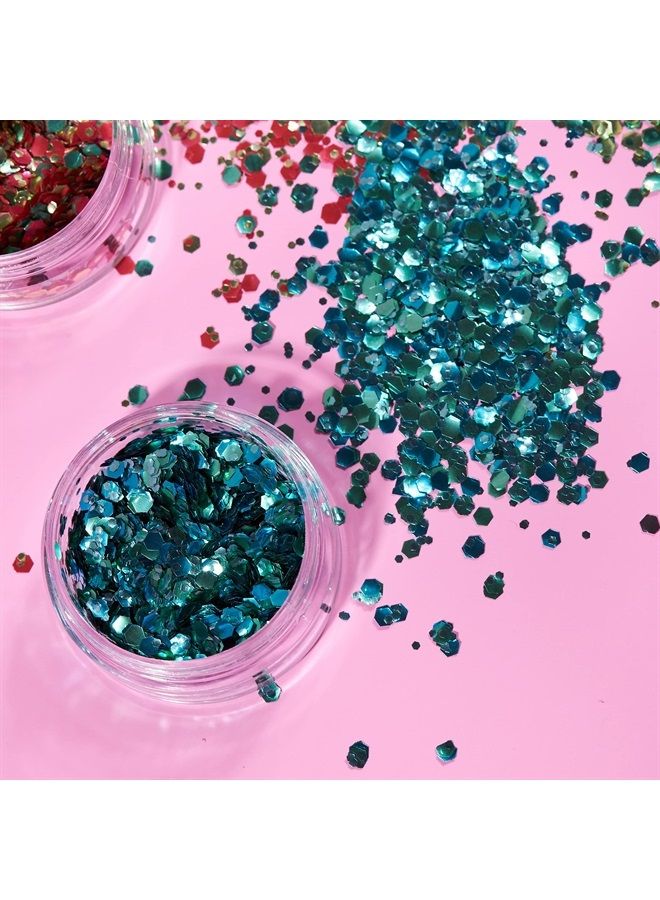 Moon Glitter Mystic Bio Biodegradable Eco Chunky Glitter by Moon Glitter - 100% Cosmetic Bio Glitter for Face, Body, Nails, Hair and Lips - 0.10oz - Set of 5 - Image 4