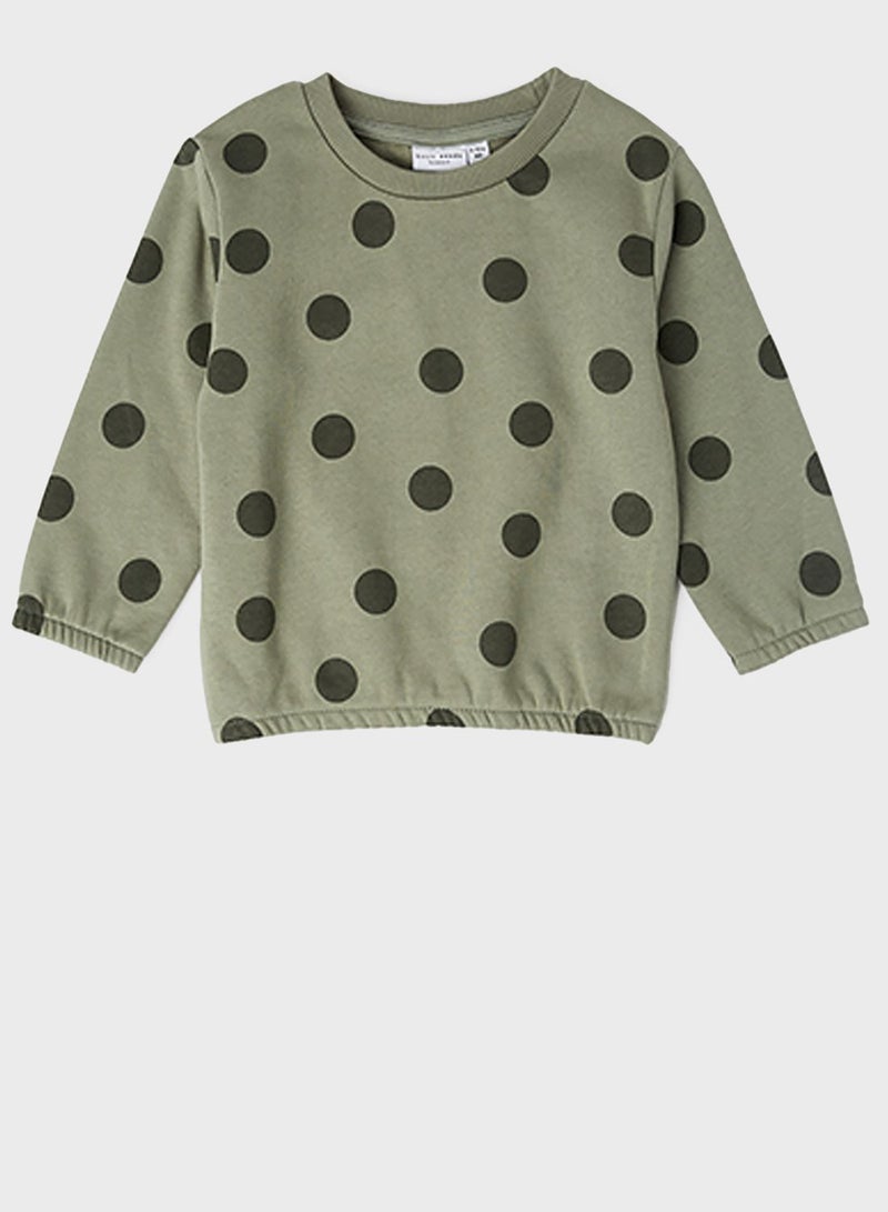 NAME IT Kids Polka Dot Relaxed Sweatshirt  - Image 1