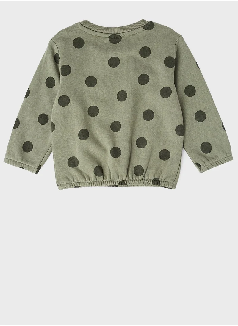 NAME IT Kids Polka Dot Relaxed Sweatshirt