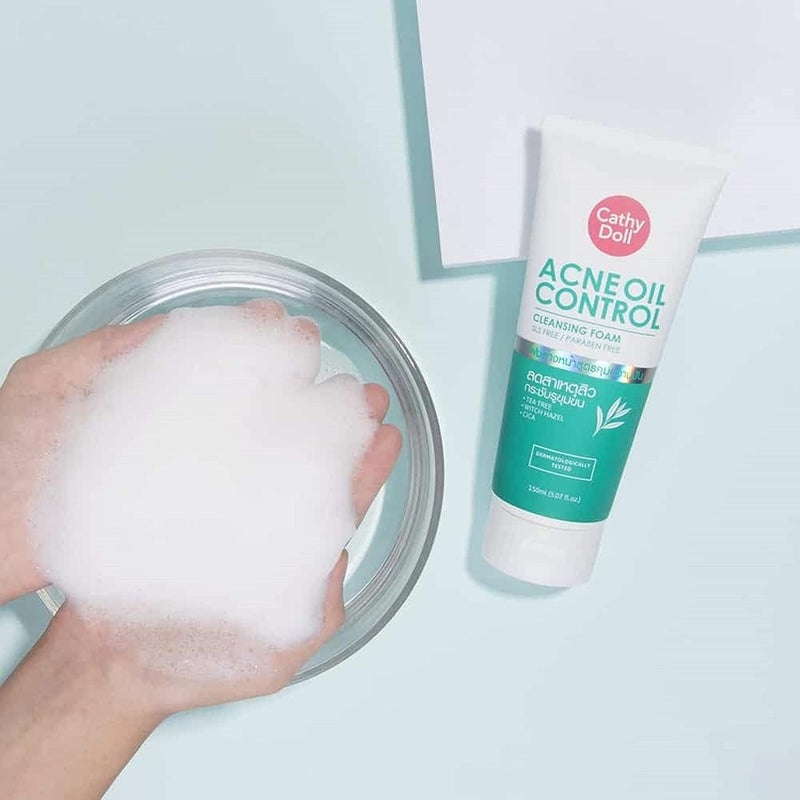 Hani Po CATHY DOLL ACNE OIL CONTROL CLEANSING FOAM 150ML  Pack of 1  ThailandNatural Moisturizing for women  Natural cleansing for women  girl men  adults  Cream for women  girls  facial cream  body cream for women  girls - Image 3