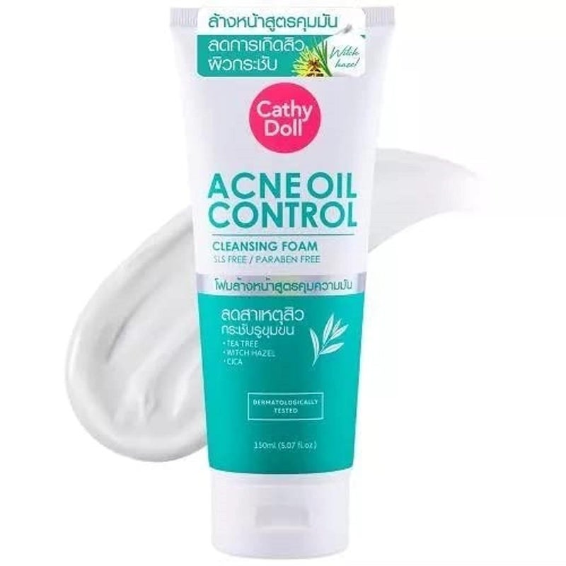 Hani Po CATHY DOLL ACNE OIL CONTROL CLEANSING FOAM 150ML  Pack of 1  ThailandNatural Moisturizing for women  Natural cleansing for women  girl men  adults  Cream for women  girls  facial cream  body cream for women  girls - Image 2