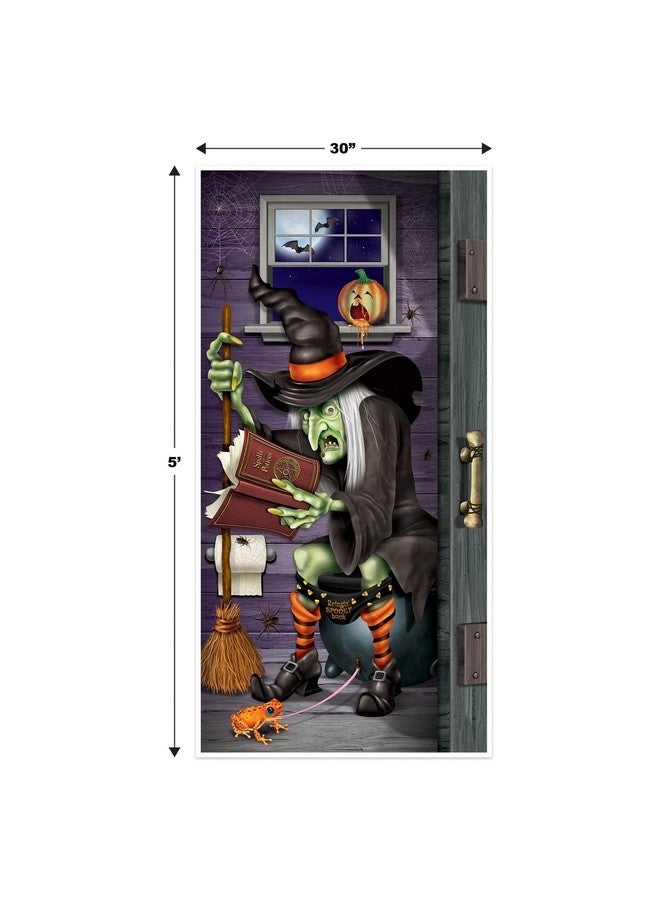 Beistle Witch Restroom Door Cover Party Accessory (1 count) (1/Pkg)  - Image 2