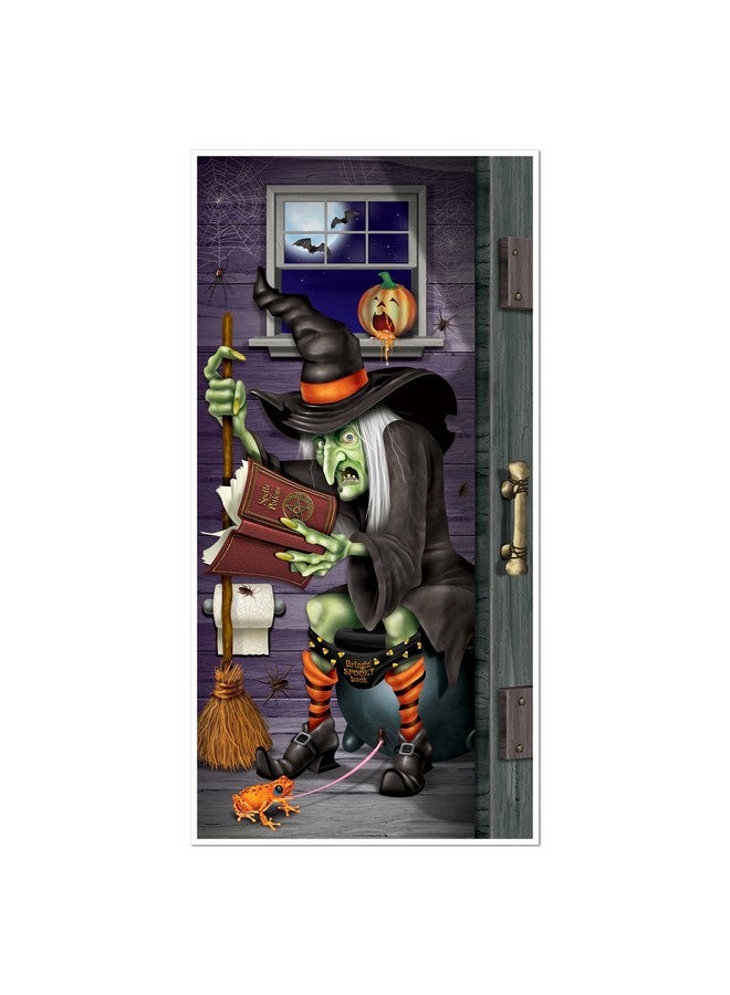 Beistle Witch Restroom Door Cover Party Accessory (1 count) (1/Pkg)  - Image 1