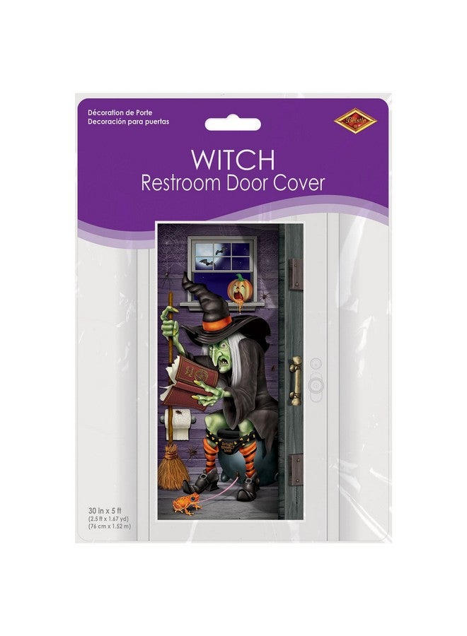 Beistle Witch Restroom Door Cover Party Accessory (1 count) (1/Pkg)  - Image 5