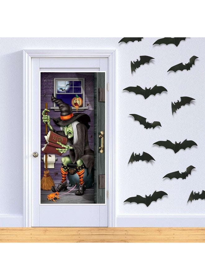Beistle Witch Restroom Door Cover Party Accessory (1 count) (1/Pkg)  - Image 4