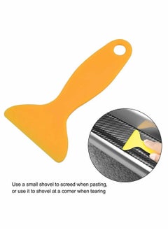 KASTWAVE 4 Pcs Door Sill Protector Carbon Fiber Car Door Guard Bumper Protection Scraper Strip Anti Scratch Scuff Sticker, 3D Carbon Fiber Car Stickers, for Car SUV Pickup Truck  - Image 5
