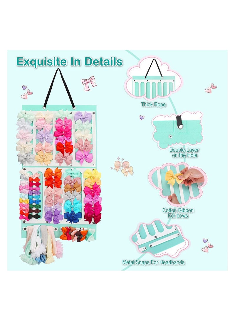 كابتن تيك Bow Holder for Girls Hair Bows, Hair Clips Storage Hanger w, Hair Accessories Organizer, Wall Hanging for Girl Room 1 Item - Image 4