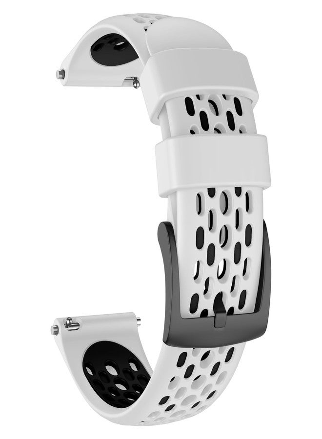 MYSNBKN Strap for Garmin Forerunner 265/Forerunner 255/Vivoactive 4/Venu 3/Venu 2, 22mm Replacement Band Soft Silicone - Image 1