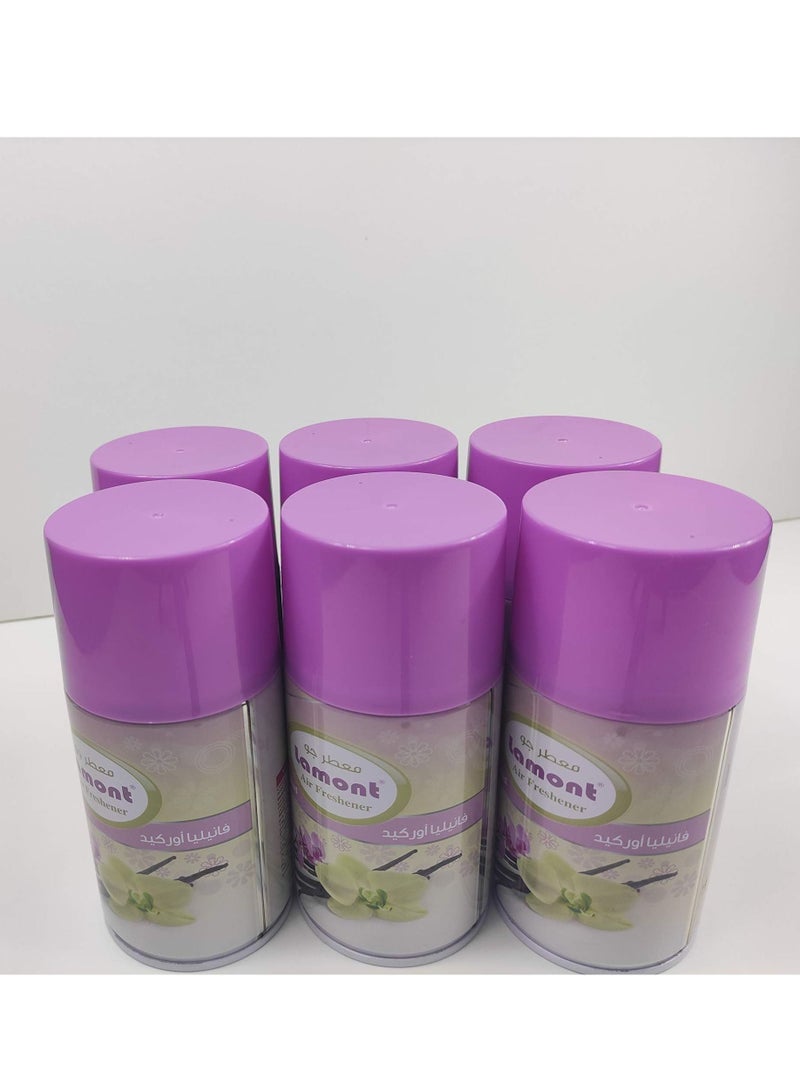 لامونت معطر بخاخ لامونت 6 قطع (فانيليا أوركيد, 250 مل)