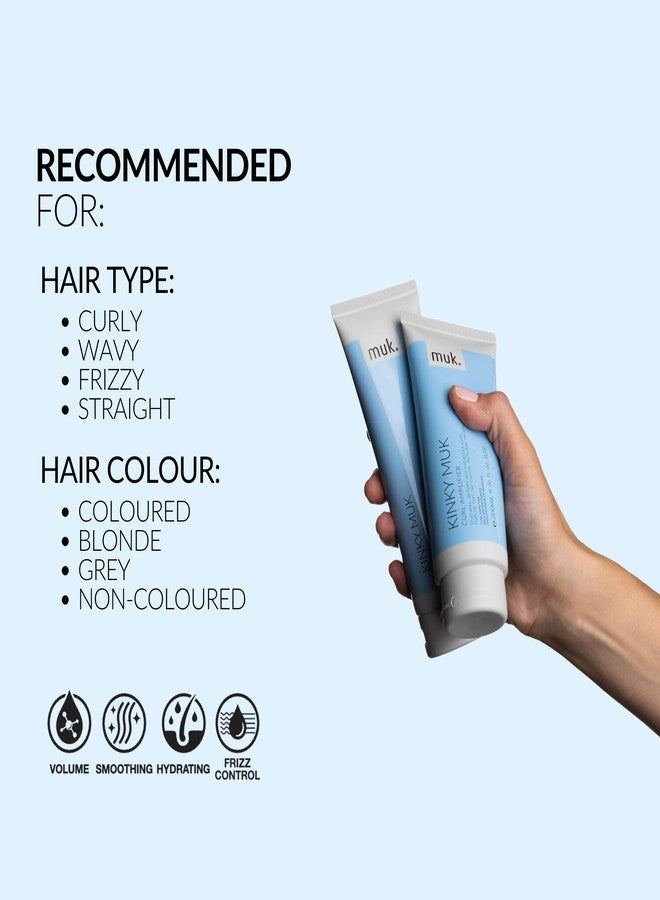 MUK. Kinky Extra Hold Curl Amplifier - Firm Hold Cream for Curly Hair. Frizz Reducing Curl Cream with Moisturising Properties. Humidity Resistant Styling for Medium to Coarse Hair, 200ml - Image 4