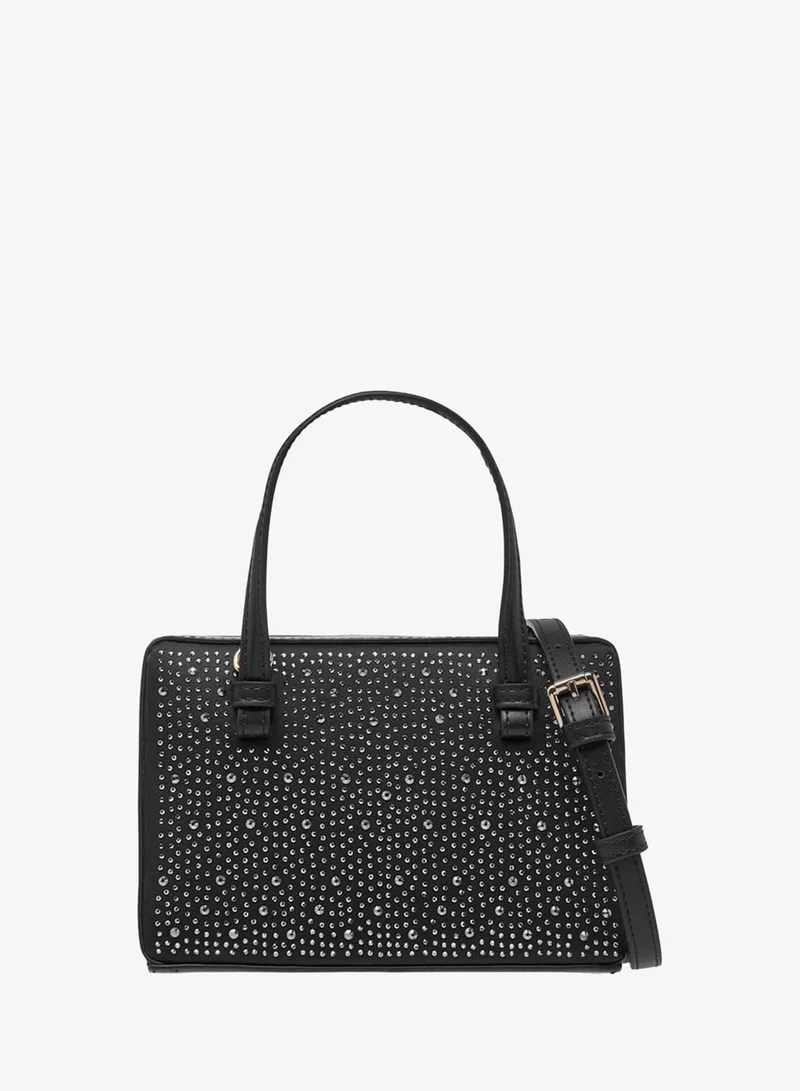 سيليست حقيبة يد نسائية مزينة بحزام قابل للتعديل وإغلاق مغناطيسي