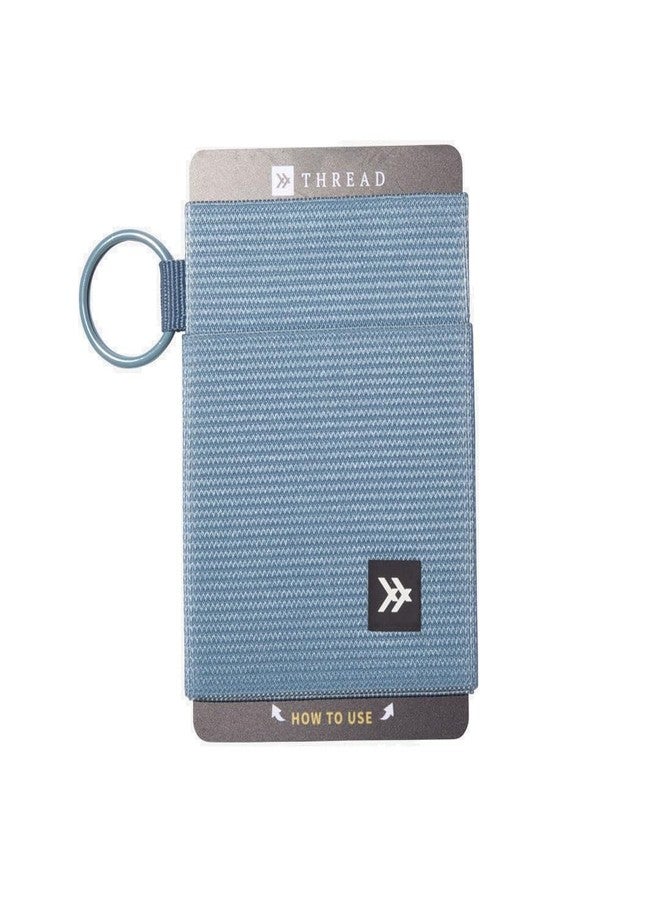 Thread Wallets Ultra Slim Minimalist Card Holder Wallet for Men and Women, Surf Blue, One Size, Casual - Image 1