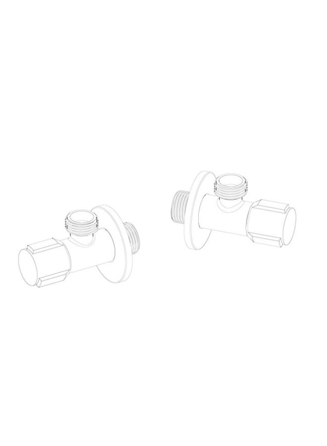 DANUBE HOME Milano Omega Angle Valve Matt Gray - Image 2