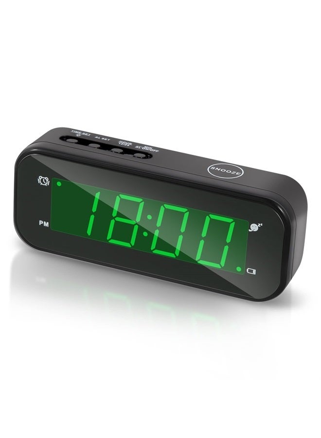 Timegyro Small Digital Battery Operated Clock,LED Desk Clock Battery Powered only Cordless Alarm Clock with Snooze Brightness Adjustable 12/24 Mode Easy Setting for Bedroom,Shelf,Travel - Image 1