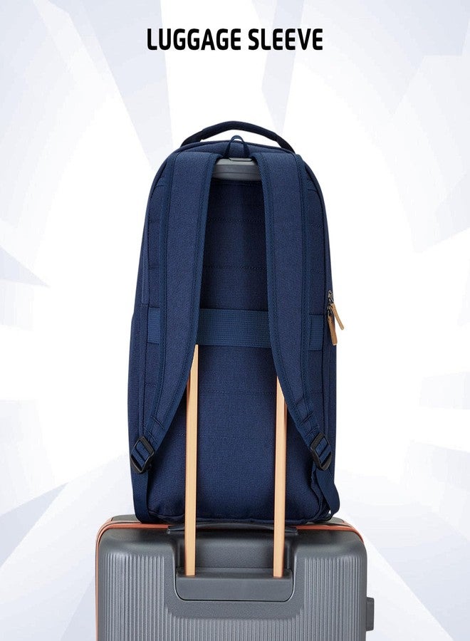 Safari Dart 2 24L College backpack, 2 compartments, 17" laptop compatible, Smart trolley sleeve, Front pocket, college backpack bags for women and men, travel bag, Ideal for Students, Color - Blue - Image 3