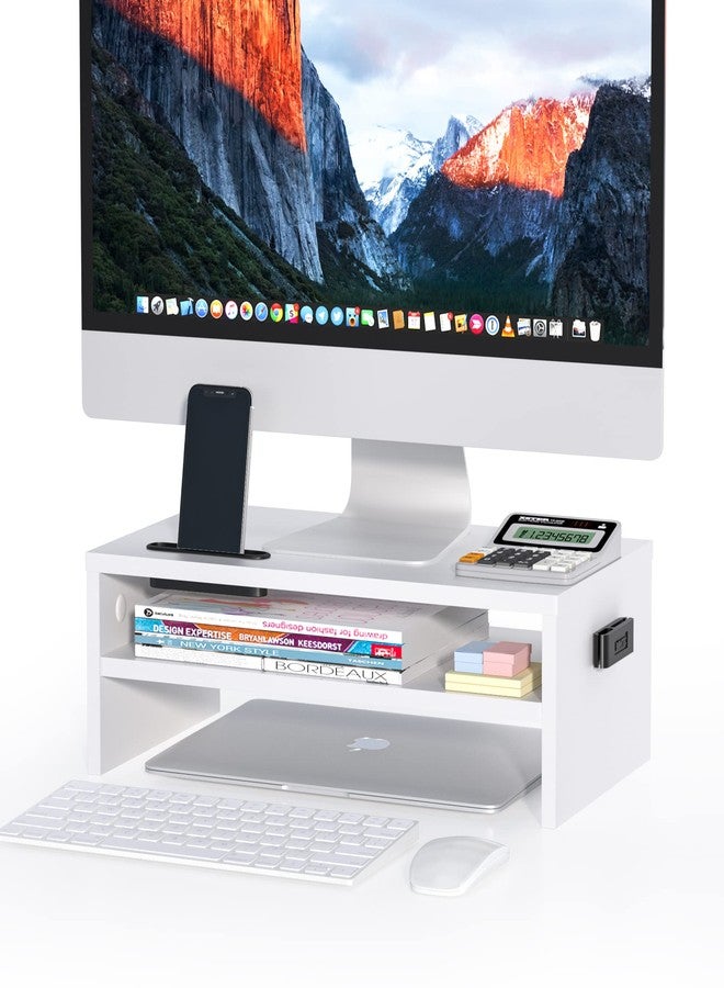bontec Bontec Wooden Monitor Stand Riser 2-tier Z682CF8162447DE621C9BZ