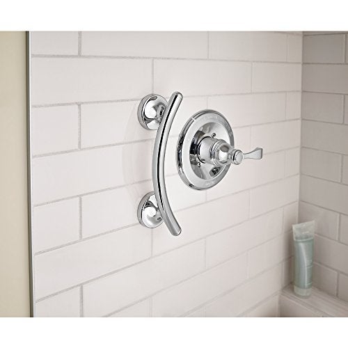 Delta Faucet DF705PC 9"" Curved Bathroom Safety Assist Bar  Polished Chrome - Image 4
