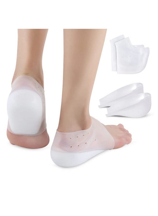 Dr.Pedi Height Increase Heels Cushion Insole, Gel Heel Invisible Height Elevators, Heal Dry Cracked Heels Arch Support Heel Protectors 2.5Cm - Image 1