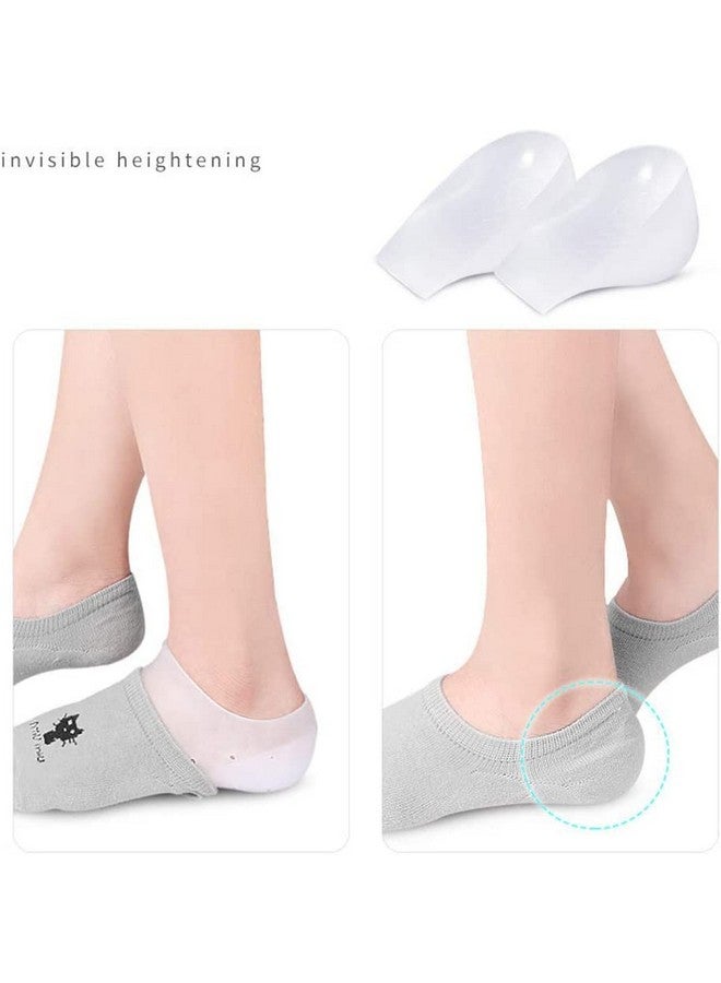 Dr.Pedi Height Increase Heels Cushion Insole, Gel Heel Invisible Height Elevators, Heal Dry Cracked Heels Arch Support Heel Protectors 2.5Cm - Image 5