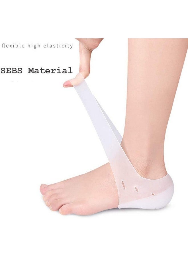Dr.Pedi Height Increase Heels Cushion Insole, Gel Heel Invisible Height Elevators, Heal Dry Cracked Heels Arch Support Heel Protectors 2.5Cm - Image 3