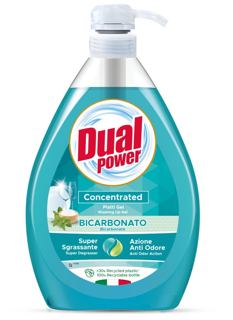 Dual Power - Concentrated Washing Up Gel Bicarbonate 1 L - Image 1