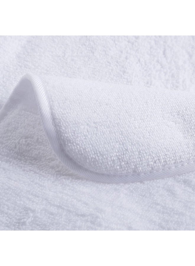 POLYTE Quick Dry Lint Free Microfiber Hand Towel 16 x 30 in Set of 4 White - Image 5