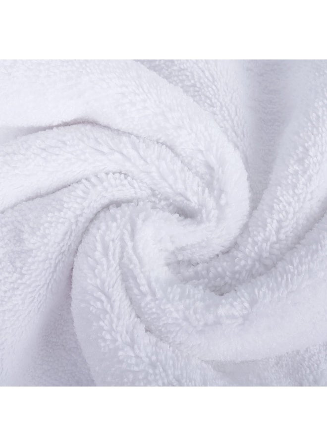 POLYTE Quick Dry Lint Free Microfiber Hand Towel 16 x 30 in Set of 4 White - Image 4