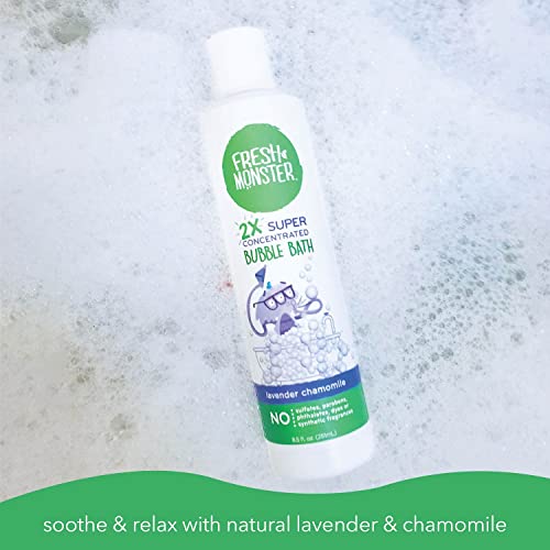 Fresh Monster Kids Foaming Bubble Bath | Hypoallergenic, Natural for Kids & Toddlers | Super Concentrated | Soothing Lavender Scent | Bath Time Essentials - Image 5