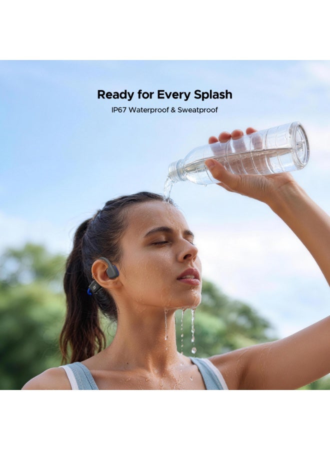 DOOGEE Bone Conduction Headphones, IP67 Waterproof for Swimming, LED Display, 9H Battery Life, Bluetooth 6.0, Dual Connection, for Running, Cycling and Fitness - Image 5