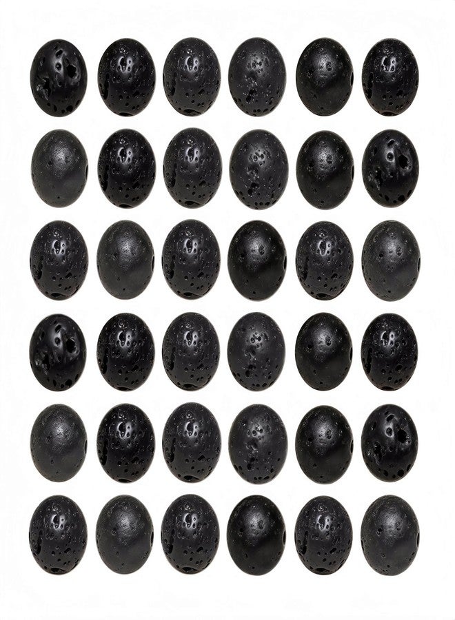 MJDCB 200pcs 8mm Natural Stone Beads Black Volcanic Lava Round Bulk Gemstone for Jewelry Making Bracelet Necklace - Image 1