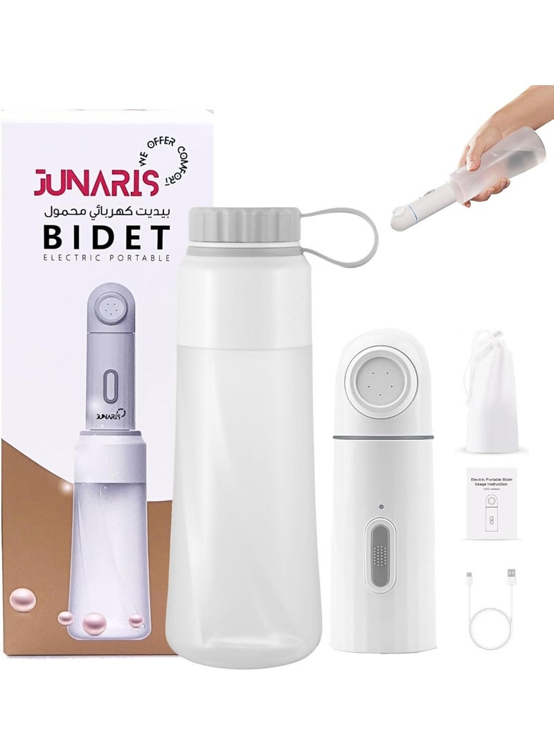 جوناريس بيديه محمول مع خزان، شطاف سفر كهربائي صغير محمول عالي الضغط قابل لإعادة الشحن، بخاخ مياه للجنسين - بيديه قابل لإعادة الشحن عالي الضغط - Image 1