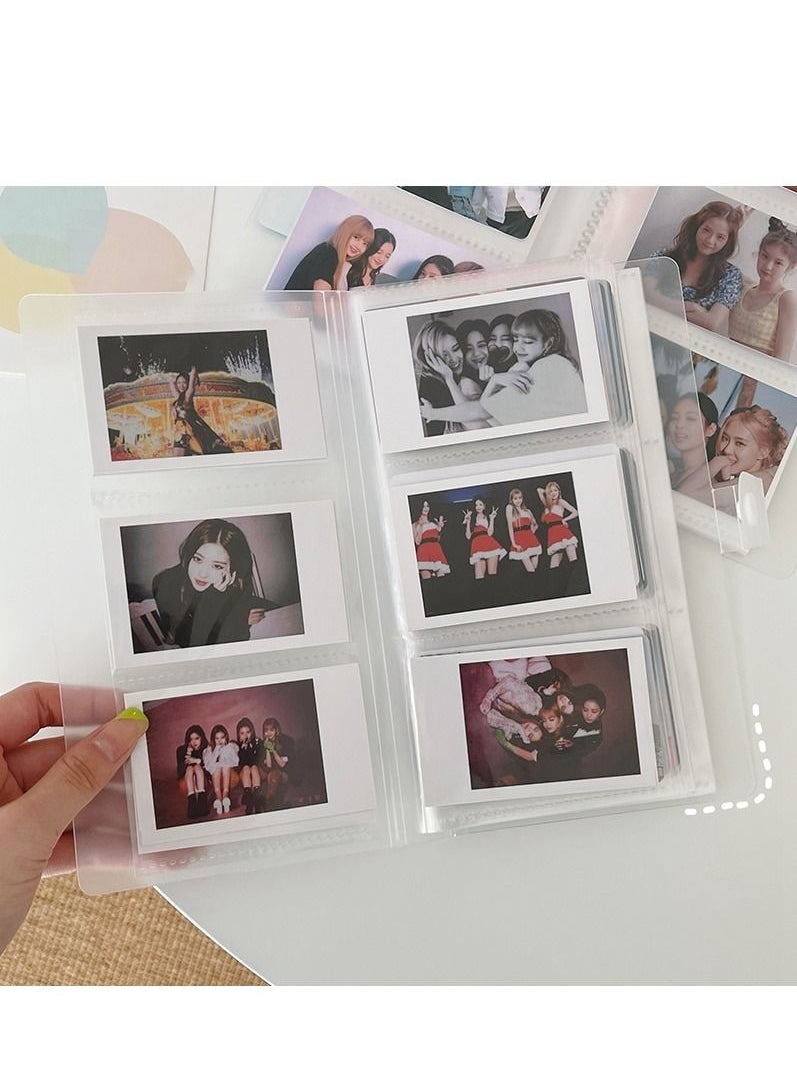 Generic 240 Cards Transparent Photo Album Mini Polaroid Album Photo Card Train Ticket Card Collection Book Jewelry Card Album Photocards Holder  - Image 2