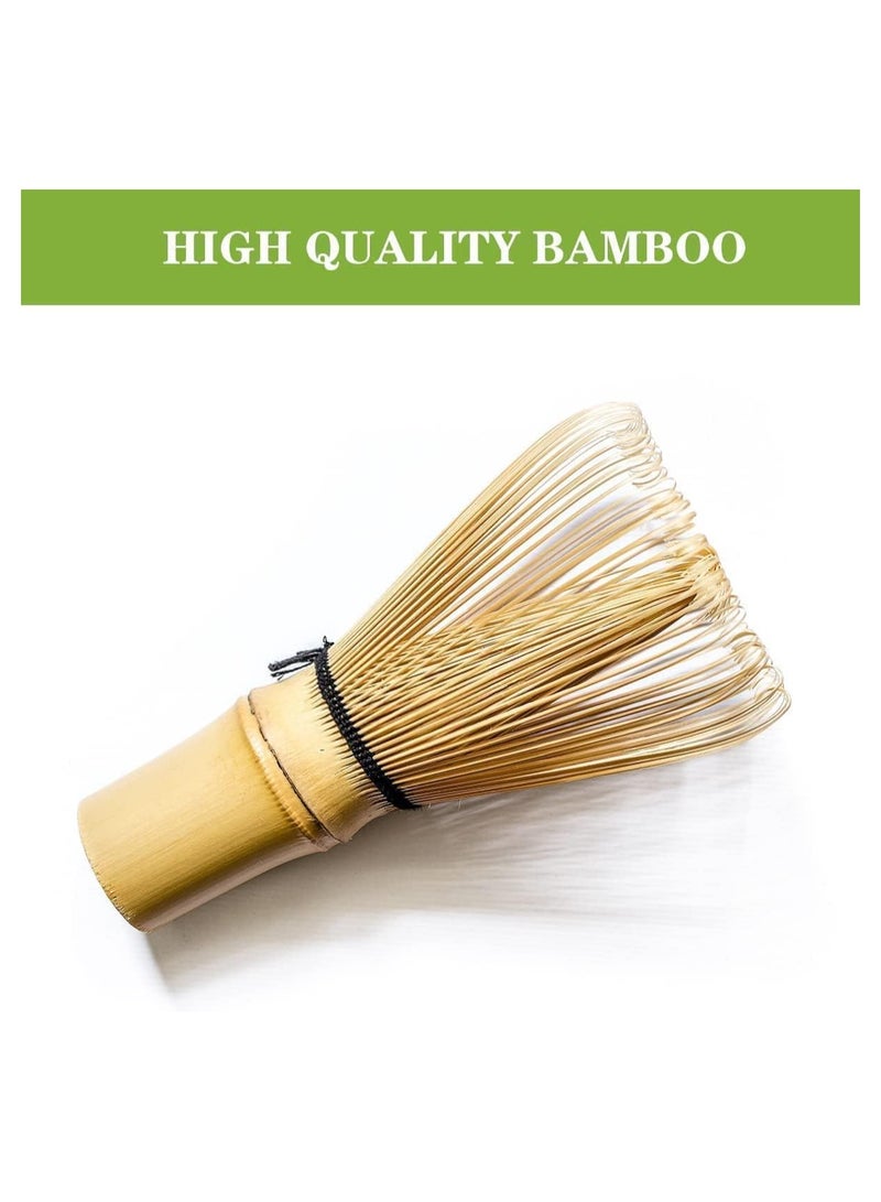 3-Piece Matcha Green Tea Whisk, Matcha Stirrer Bamboo Spoon with Hook Matcha Brush Placeer Set - Image 4