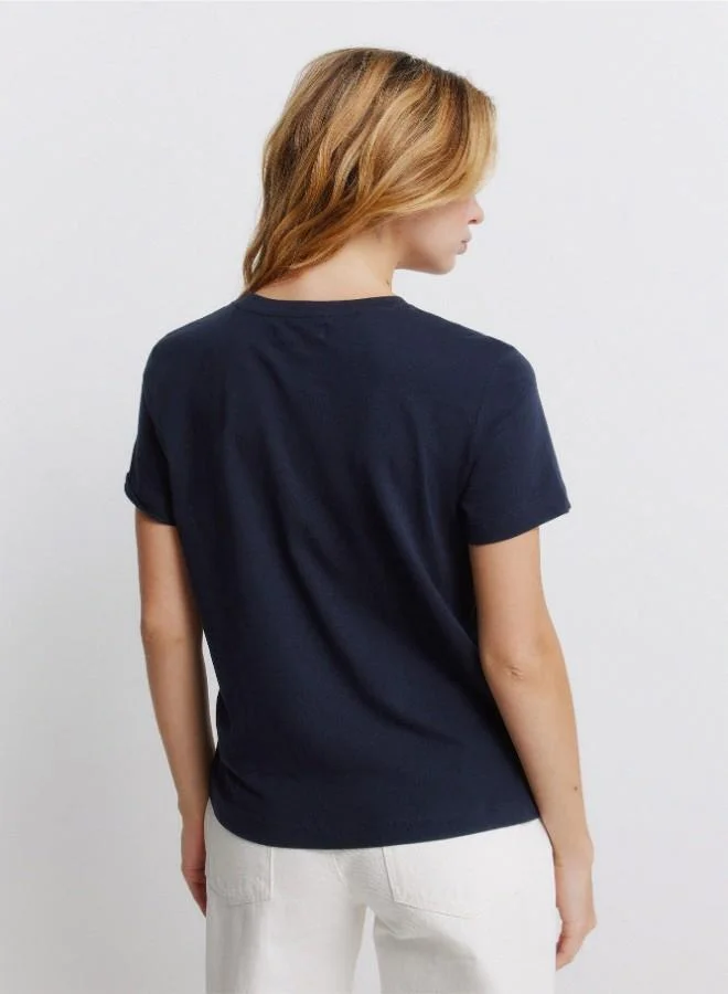 Springfield  Jacket with shirt collar. Side pockets and two chest pockets. Buttons on the front and cuffs. This garment is made with sustainable cotton. for Women | Best Price UAE