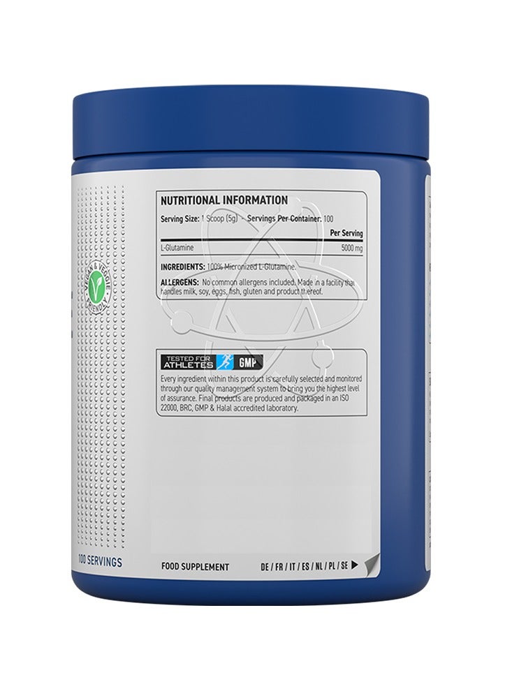 Applied Nutrition L-GLUTAMINE POWDER 500g 100 Servings - Image 2