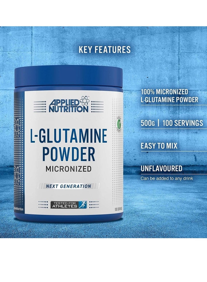 Applied Nutrition L-GLUTAMINE POWDER 500g 100 Servings - Image 3