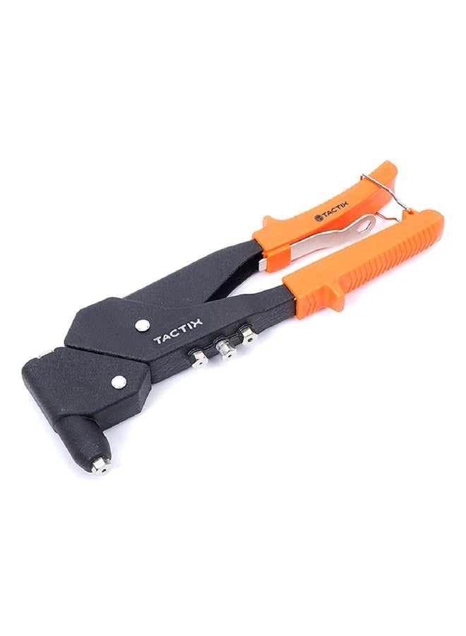 Tactix High-Quality Sturdy Swivel Head Aluminium Hand Riveter Black and Orange 11 Inch 217022 - Image 3