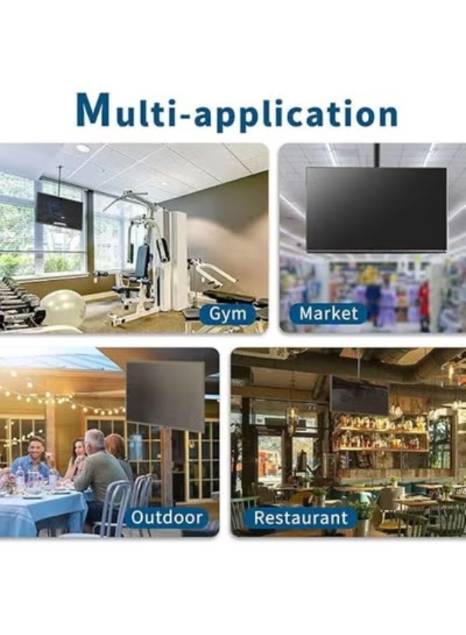 حامل تلفزيون ليد شديد التحمل وقابل للتعديل – مناسب لشاشات LCD وLED بمقاس 32 إلى 70 بوصة – ارتفاع قابل للتعديل، إمالة ودوران - Image 5